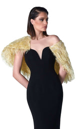 2 of 2 Edward Arsouni Couture FW0444 Black