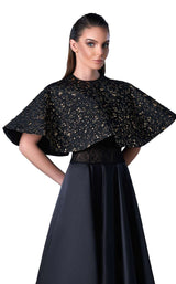 2 of 2 Edward Arsouni Couture FW0445 Black