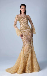 3 of 3 Edward Arsouni Couture FW0446 Gold