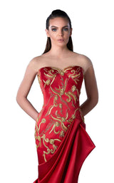 2 of 2 Edward Arsouni Couture FW0449 Red