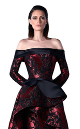 2 of 2 Edward Arsouni Couture FW0450 Red