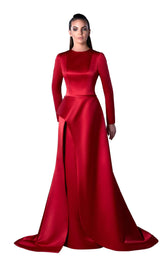 1 of 2 Edward Arsouni Couture FW0451 Red
