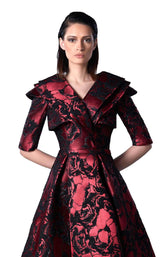 2 of 2 Edward Arsouni Couture FW0454 Red