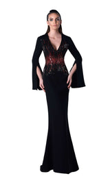 1 of 2 Edward Arsouni Couture FW0455 Black