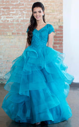 1 of 2 Ellie Wilde EW118193 Teal