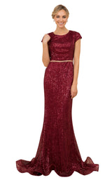 Nox Anabel F338 Dress Burgundy