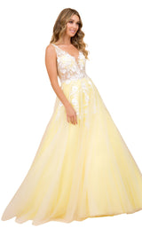 Nox Anabel F339 Dress Pale-Yellow