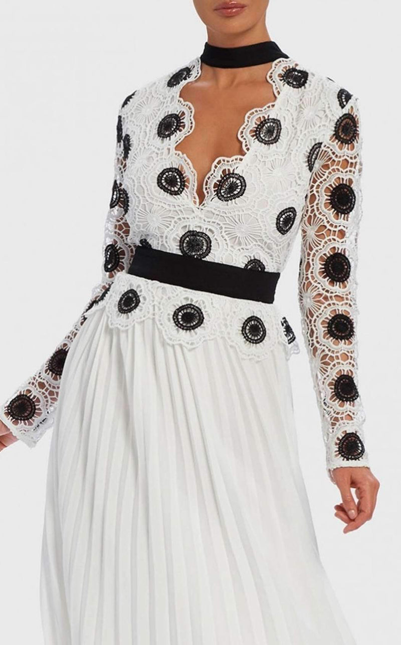 forever unique white lace dress Like An Angel Long Sleeve Lace Dress White