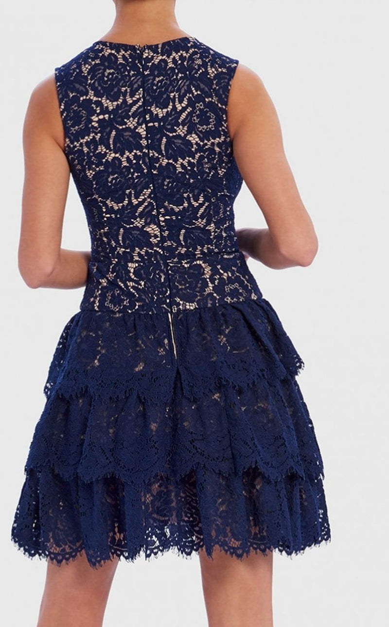 forever unique blue lace dress Forever Unique AF0601