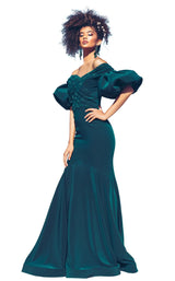 2 of 9 MNM Couture G1035 Green