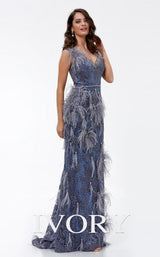 9 of 9 Ivory IV92178 Dark Blue