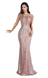 Cinderella Divine J768 Dress Rose-Gold