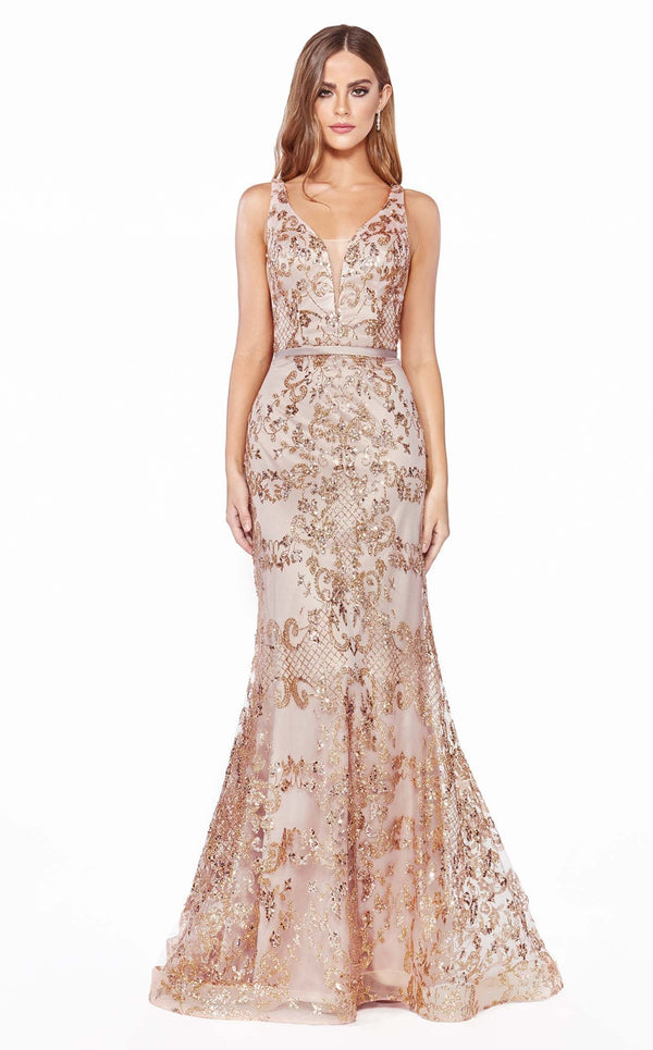 Cinderella Divine J785 Dress Rose-Gold