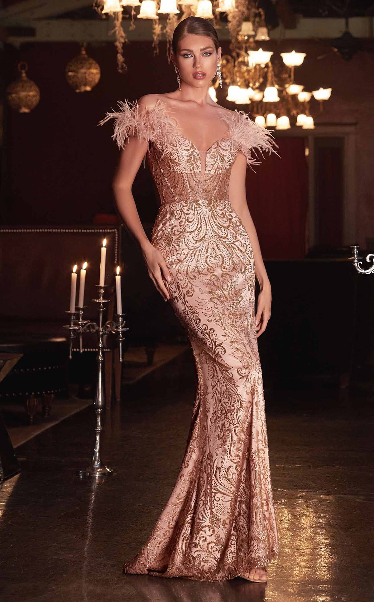 Champagne Rose Gold Bridesmaid Dresses Mesh Ruffle Hem Sequined Dress  Elegant Bodycon Split Floor Temu Netherlands