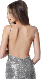 4 of 4 Jovani 1113 Silver