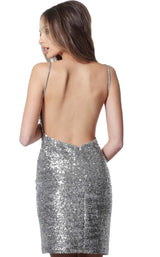 2 of 4 Jovani 1113 Silver