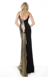 5 of 6 Jovani 1700 Dress Black Gold