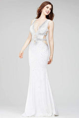 1 of 9 Jovani 23185 Off White