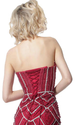 4 of 4 Jovani 2394 Burgundy