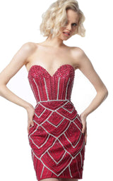 1 of 4 Jovani 2394 Burgundy