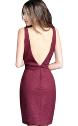 2 of 4 Jovani 2966 Burgundy