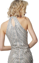 4 of 4 Jovani 3834 Nude/Silver