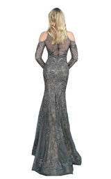 3 of 4 Jovani 55801 Dress Gunmetal