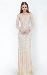 1 of 4 Jovani 59756 Dress Blush Gold