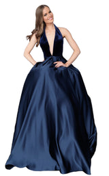 3 of 6 Jovani 61203 Dress Navy