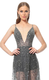 2 of 6 Jovani 65259 Dress Gunmetal