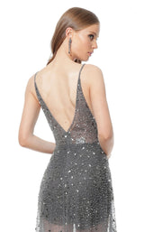 4 of 6 Jovani 65259 Dress Gunmetal