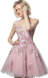 1 of 4 Jovani 67573 Pink-Gold