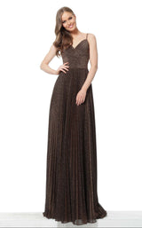 1 of 6 Jovani 68091 Dress Coffee