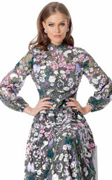 2 of 4 Jovani 68472 Dress Grey Multi