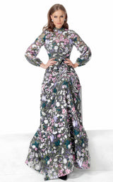 1 of 4 Jovani 68472 Dress Grey Multi