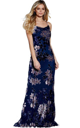 1 of 6 Jovani 54505 Navy