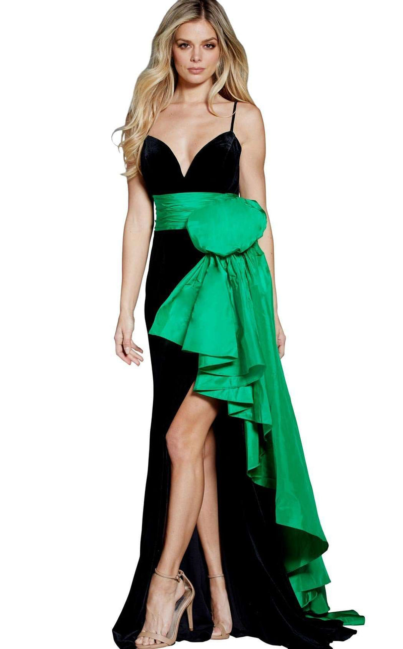 Jovani 60319 Black/Green