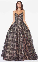 1 of 2 Cinderella Divine KC893 Dress Opal-Black