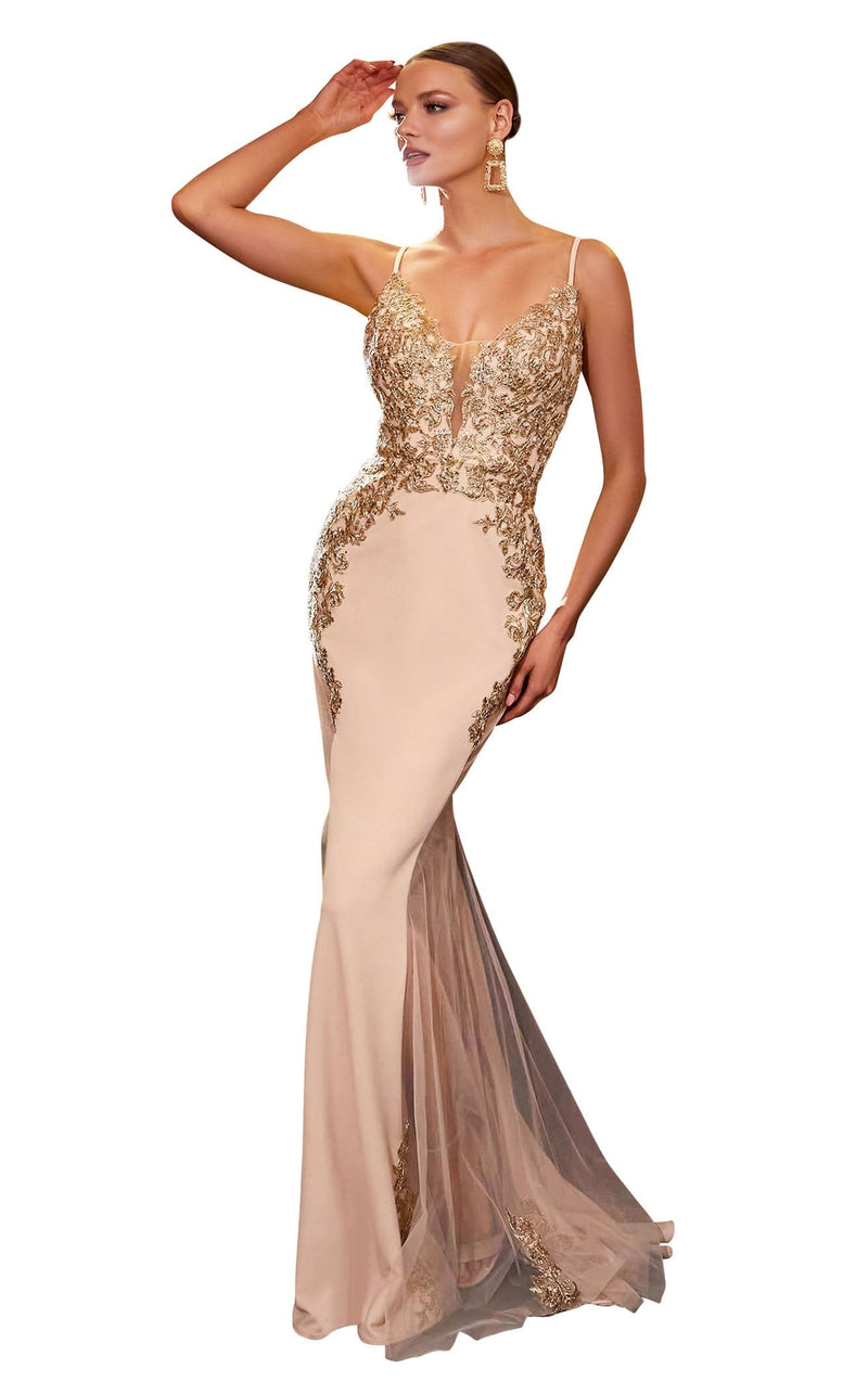 Cinderella Divine KV1054 Dress Champagne-Gold