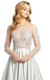 3 of 4 Mac Duggal 12230D Dress Dove Gray