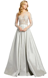 1 of 4 Mac Duggal 12230D Dress Dove Gray