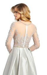 4 of 4 Mac Duggal 12230D Dress Dove Gray