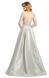 2 of 4 Mac Duggal 12230D Dress Dove Gray