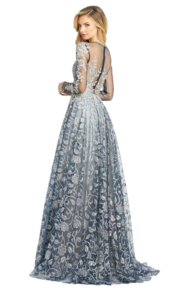 Mac Duggal 12233D Dress Silver