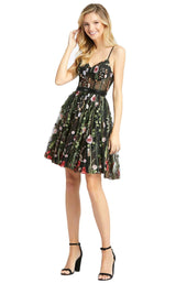 1 of 4 Mac Duggal 12345D Dress Black Multi