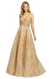 1 of 6 Mac Duggal 20114D Dress Gold
