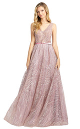 2 of 6 Mac Duggal 20114D Dress Rose Pink
