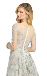 4 of 4 Mac Duggal 20132D Dress Platinum Blush