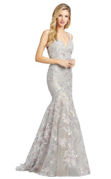1 of 4 Mac Duggal 20146D Dress Platinum Multi
