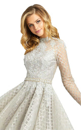 3 of 4 Mac Duggal 30624D Dress Silver